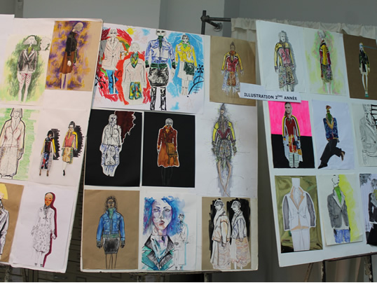 illustration ecole mode