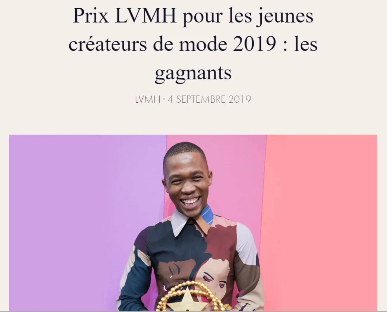 Prix LVMH
