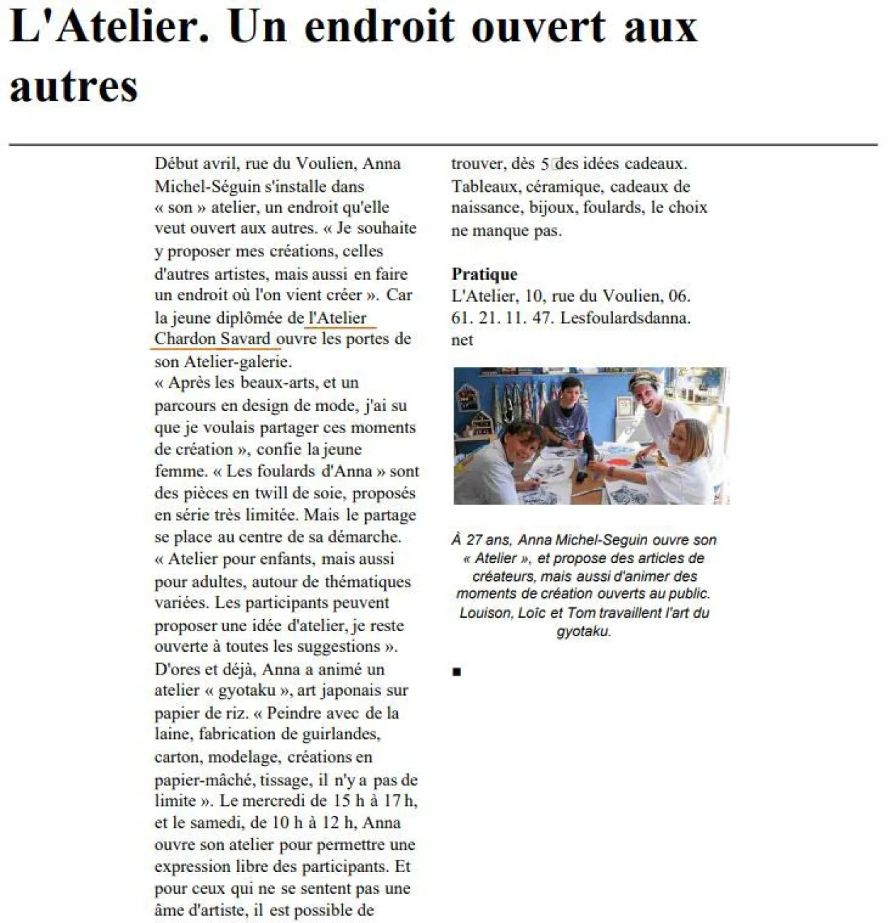 Article Le Télégrame