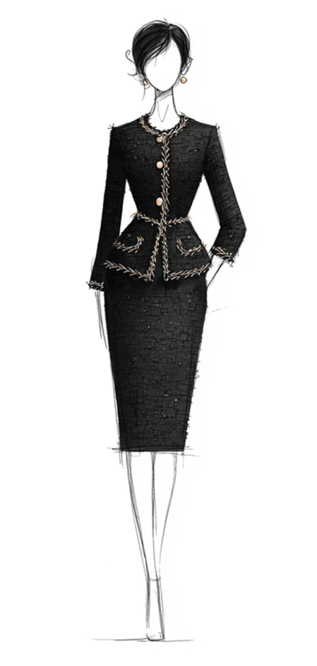 Silhouette de Coco Chanel