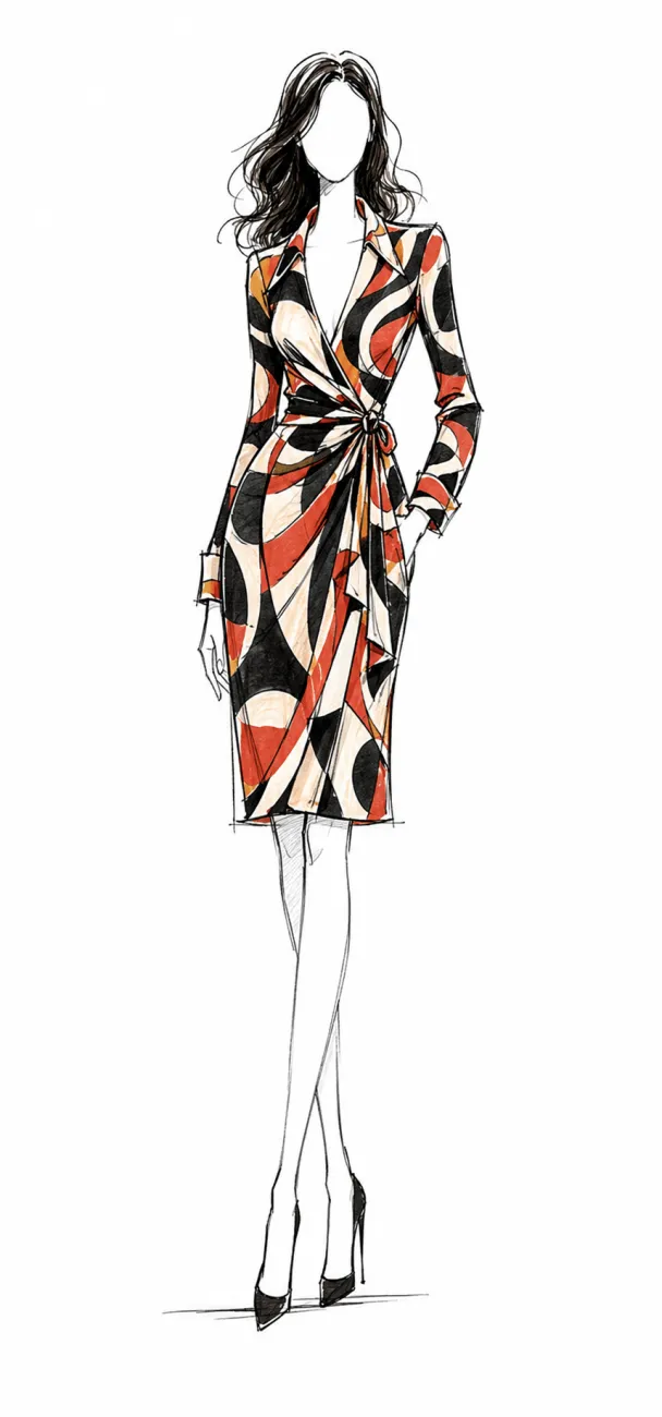 Diane von Furstenberg et la robe portefeuille